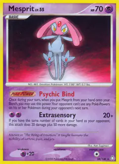 Mesprit Rare card from Legends Awakened