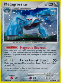 Metagross Rare Holo card from Legends Awakened