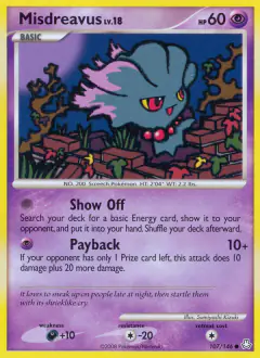Misdreavus Common card from Legends Awakened