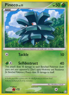 Pineco Common card from Legends Awakened