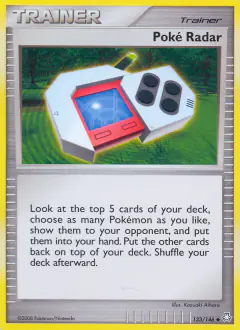 Poké Radar Uncommon card from Legends Awakened