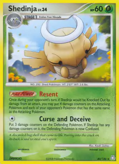 Shedinja Rare card from Legends Awakened