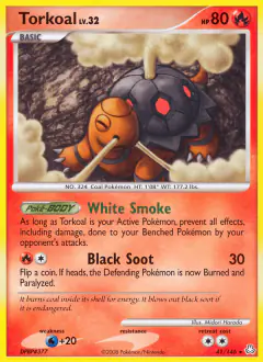 Torkoal Rare card from Legends Awakened