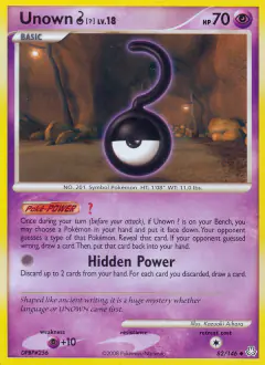 Unown [?] Uncommon card from Legends Awakened
