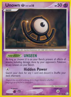 Unown [U] Uncommon card from Legends Awakened