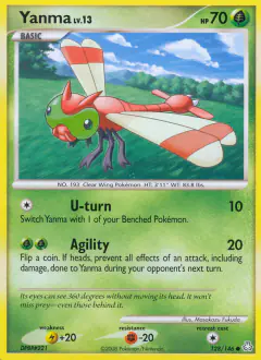 Yanma Common card from Legends Awakened