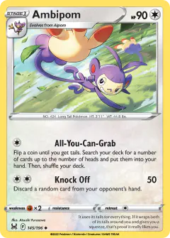 Ambipom Uncommon card from Lost Origin