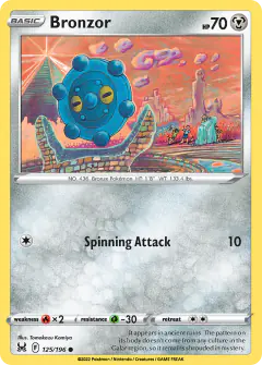 Bronzor Common card from Lost Origin