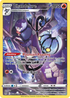 Chandelure Trainer Gallery Rare Holo card from Lost Origin