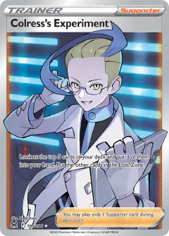 Colress's Experiment Rare Ultra card from Lost Origin