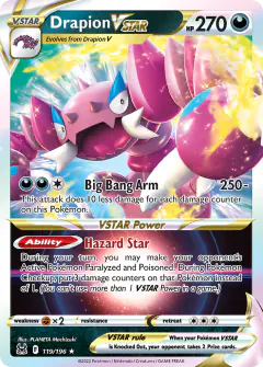 Drapion VSTAR Rare Holo VSTAR card from Lost Origin