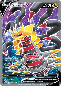 Giratina V Rare Ultra card from Lost Origin