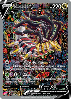 Giratina V Rare Ultra card from Lost Origin