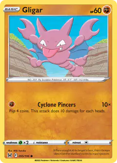Gligar Common card from Lost Origin