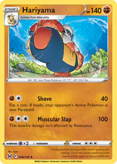 Hariyama Uncommon card from Lost Origin
