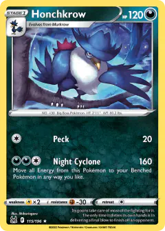 Honchkrow Rare card from Lost Origin