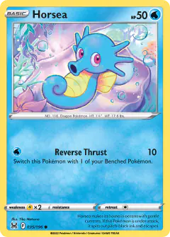 Horsea Common card from Lost Origin