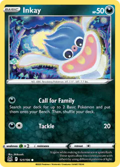 Inkay Common card from Lost Origin
