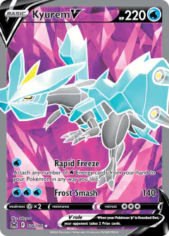 Kyurem V Rare Ultra card from Lost Origin