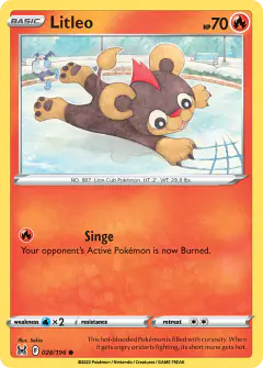 Litleo Common card from Lost Origin