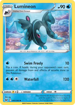 Lumineon Uncommon card from Lost Origin