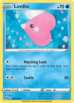 Luvdisc Common card from Lost Origin