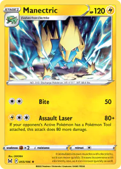 Manectric Rare card from Lost Origin