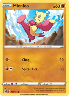 Mienfoo Common card from Lost Origin