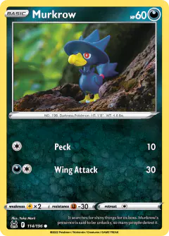 Murkrow Common card from Lost Origin