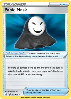 Panic Mask Uncommon card from Lost Origin
