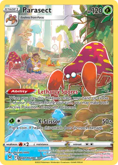 Parasect Trainer Gallery Rare Holo card from Lost Origin