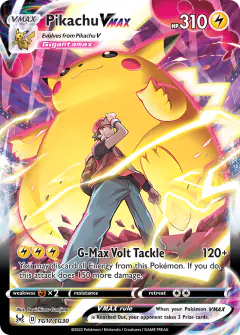 Pikachu VMAX Rare Holo VMAX card from Lost Origin