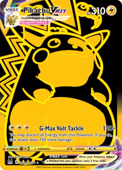 Pikachu VMAX Rare Secret card from Lost Origin