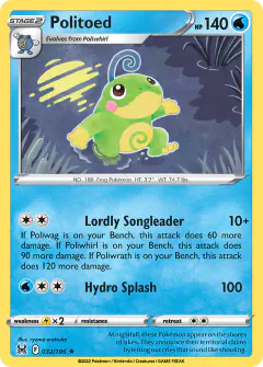 Politoed Rare card from Lost Origin