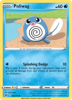 Poliwag Common card from Lost Origin