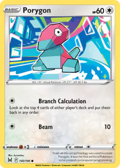Porygon Common card from Lost Origin