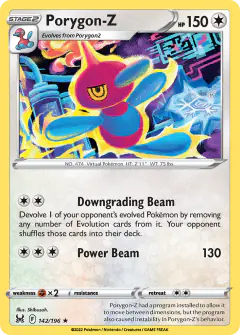 Porygon-Z Rare card from Lost Origin
