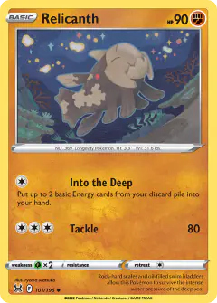 Relicanth Uncommon card from Lost Origin