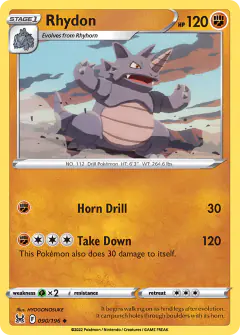 Rhydon Uncommon card from Lost Origin