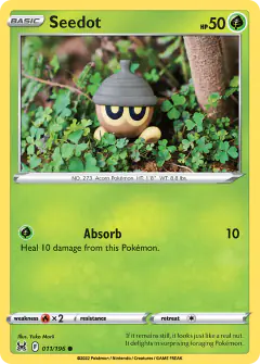 Seedot Common card from Lost Origin