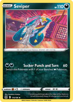 Seviper Uncommon card from Lost Origin