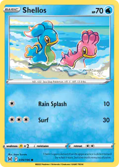 Shellos Common card from Lost Origin