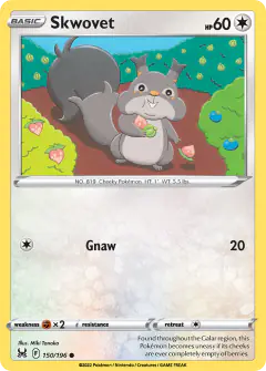 Skwovet Common card from Lost Origin