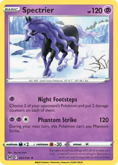 Spectrier Rare Holo card from Lost Origin