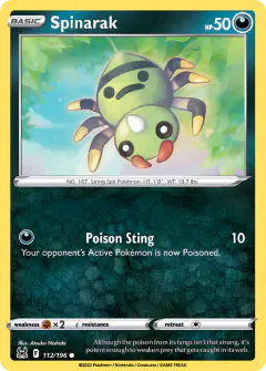 Spinarak Common card from Lost Origin