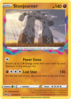 Stonjourner Rare card from Lost Origin