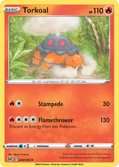 Torkoal Uncommon card from Lost Origin