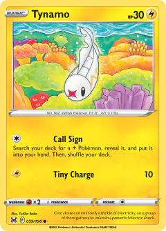 Tynamo Common card from Lost Origin