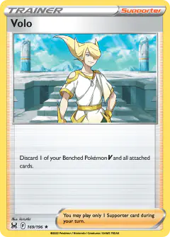 Volo Rare Holo card from Lost Origin