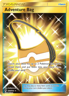 Adventure Bag Rare Secret card from Lost Thunder